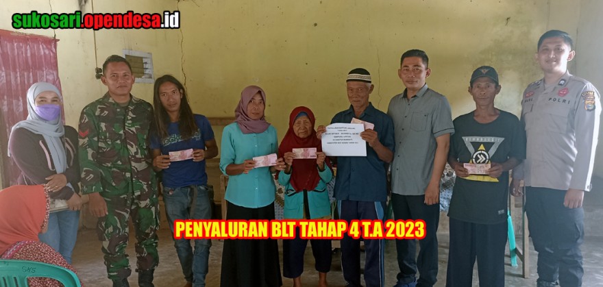 PENYALURAN BLT DESA TAHAP 4 T.A 2023 KAMPUNG SUKOSARI
